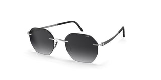 Silhouette Cabrillo Rimless 8748 Unisex Ruthenium Geometric Sunglasses