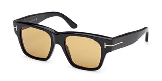 Tom Ford Caine-02 Ft1280 Unisex Black Squared Sunglasses