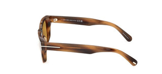 Tom Ford CALEB-02 FT 1357 unisex Havana Squared Sunglasses