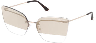 Tom Ford CAMILLA-02 FT 0682 women Rose gold Butterfly Sunglasses