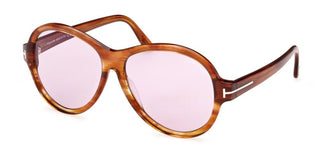 Tom Ford CAMRYN FT 1033 women Brown Pilot Sunglasses