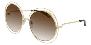 Chloé CARLINA CH0045S women Gold Round Sunglasses
