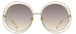 Chloé CARLINA CH0045S women Gold Round Sunglasses