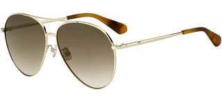 Kate Spade CAROLANE/F/S women Gold Pilot Sunglasses