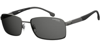 Carrera 8037/S men Ruthenium Geometric Sunglasses