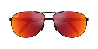 Maui Jim Castles Mj0728s Unisex Black Pilot Sunglasses