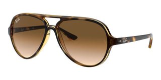 Ray-Ban CATS 5000 RB 4125 unisex Havana Pilot Sunglasses