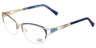 Cazal Cazal 1281 Unisex Blue Squared Eyeglasses