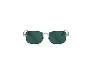 DIOR CD Diamond CD Diamond S11U unisex Silver Rectangle Sunglasses