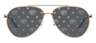 Chiara Ferragni CF 1001/S women Gold Pilot Sunglasses