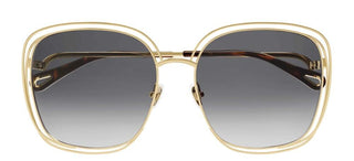 Chloé CH0077SK women Gold Geometric Sunglasses