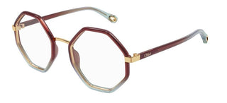 Chloé CH0132O women Brown Geometric Eyeglasses