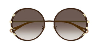 Chloé CH0144S women Brown Round Sunglasses