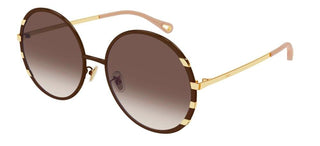 Chloé CH0144S women Brown Round Sunglasses