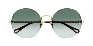 Chloé CH0254S women Gold Round Sunglasses
