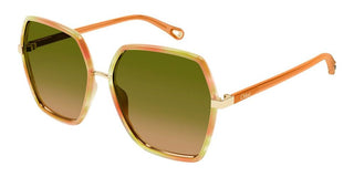 Chloé Ch0262s Women Orange Oversize Sunglasses