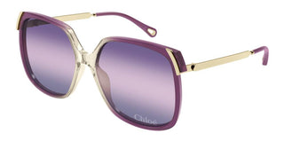 Chloé CH0286S women Gold Oversize Sunglasses