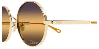 Chloé CH0321S women Gold Round Sunglasses
