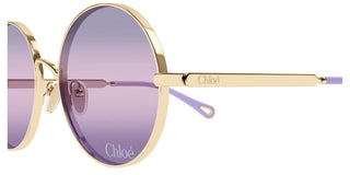 Chloé CH0321S women Gold Round Sunglasses