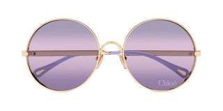 Chloé CH0321S women Gold Round Sunglasses