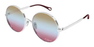 Chloé CH0321S women Silver Round Sunglasses