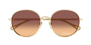 Chloé CH0325S women Gold Geometric Sunglasses