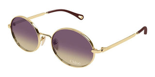 Chloé CH0326S women Gold Round Sunglasses