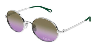 Chloé CH0326S women Silver Round Sunglasses