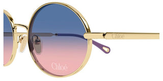 Chloé CH0326S women Gold Round Sunglasses