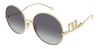Chloé CH0329S women Gold Round Sunglasses
