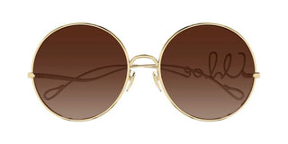 Chloé CH0329S women Gold Round Sunglasses