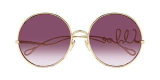 Chloé Ch0329s Women Gold Round Sunglasses