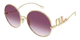 Chloé Ch0329s Women Gold Round Sunglasses