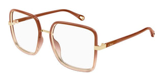 Chloé CH0338O women Brown Geometric Eyeglasses