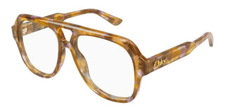 Chloé Ch0339o Women Havana Pilot Eyeglasses