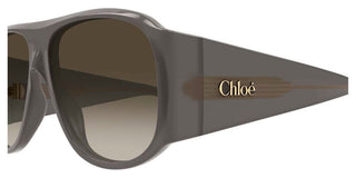Chloé CH0347S women Grey Pilot Sunglasses