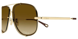 Chloé CH0348S women Gold Pilot Sunglasses