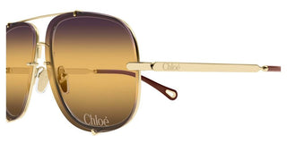 Chloé CH0348S women Gold Pilot Sunglasses