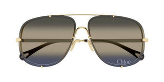Chloé CH0348S women Gold Pilot Sunglasses