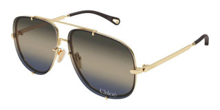 Chloé CH0348S women Gold Pilot Sunglasses