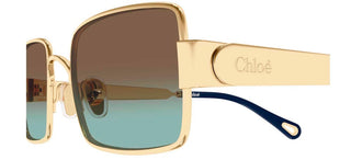 Chloé CH0354S women Gold Squared Sunglasses