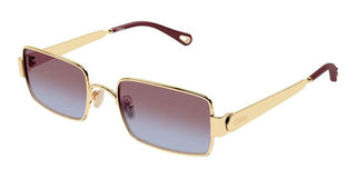 Chloé CH0354S women Gold Squared Sunglasses