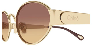 Chloé Ch0355s Women Gold Oval Sunglasses