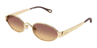 Chloé Ch0355s Women Gold Oval Sunglasses