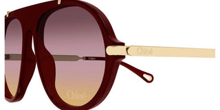 Chloé CH0357S women Red Pilot Sunglasses