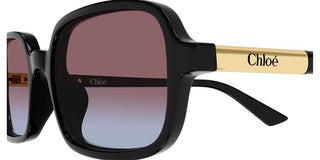 Chloé Ch0363s Women Black Rectangle Sunglasses