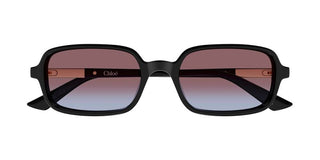 Chloé Ch0363s Women Black Rectangle Sunglasses