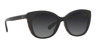 Coach CH567 HC 8365U women Black Cat Eye Sunglasses