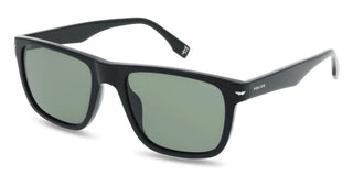 Police Champ 14 Splq83 Unisex Black Squared Sunglasses