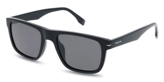 Police Champ 14 Splq83 Unisex Black Squared Sunglasses